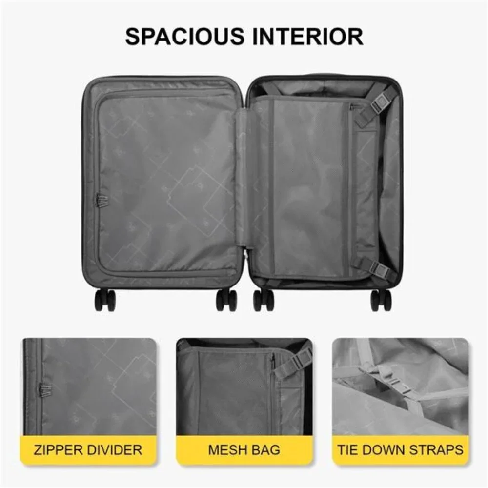 Carry on Luggage Airline Approved, 20 Inch Expandable Hard Sided With Wheels